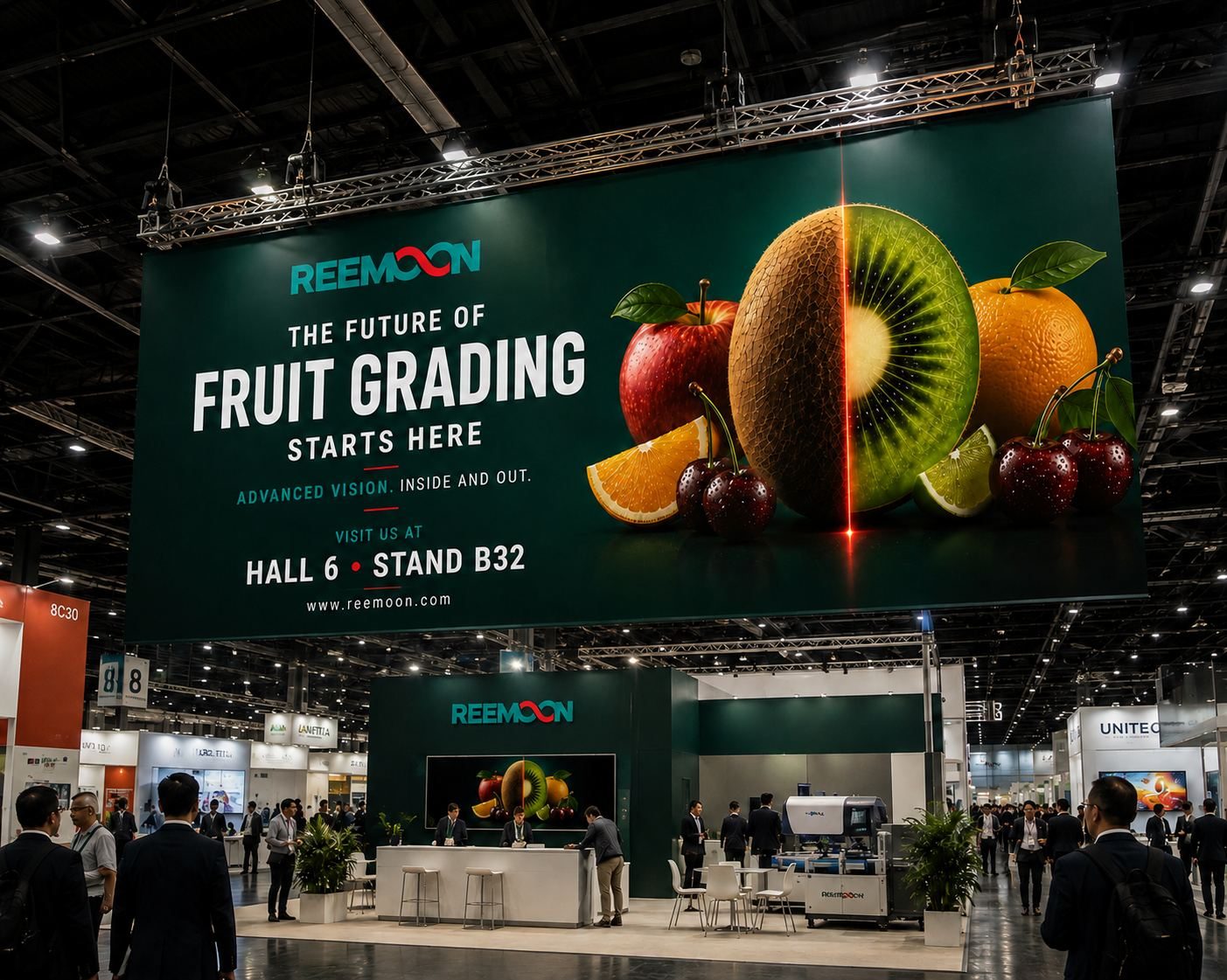 Reemoon exhibition stand and signage at a Hong Kong trade show